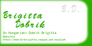 brigitta dobrik business card